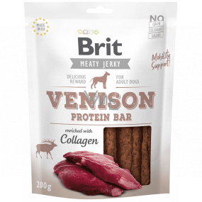 Brit Jerky Dried meat treats protein bar from game and chicken for adult dogs 200 g
