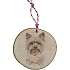 Bohemia Gifts Handmade wooden Christmas ornament Yorkshire Terrier 6 cm