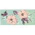 Albi Greeting Card Envelope - Money Envelope, Floral with Rhinestones 9 x 19 cm