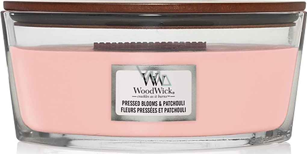 WoodWick Pressed Blooms & Patchouli Crushed flowers and patchouli