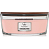 WoodWick Pressed Blooms & Patchouli - Crushed flowers and patchouli scented candle with wooden wick and lid glass boat 453 g