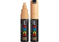 Posca Universal acrylic marker with wide, cut tip 8 mm Light orange PC-8K