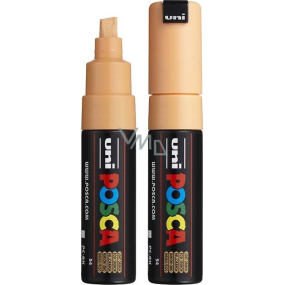 Posca Universal acrylic marker with wide, cut tip 8 mm Light orange PC-8K