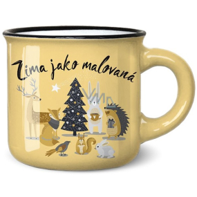 Nekupto Christmas mini mug Winter as painted 100 ml