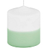 Emocio Soaking horizontal matt green candle cylinder 70 x 80 mm