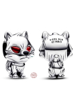 Charm Sterling Silver 925 Game of Thrones Ghost Bead - Ghost Direwolf, Bracelet Bead, Movie