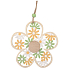 Wooden flower for hanging 11,5 cm