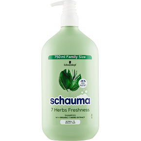Schauma Shampoo 7 Herbs Freshness for Normal to Oily Hair, 750 ml