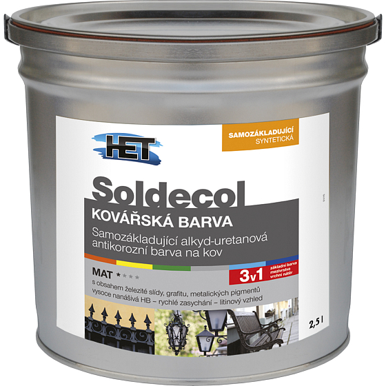 Het Soldecol blacksmith paint for metal self-priming, 2.5 l