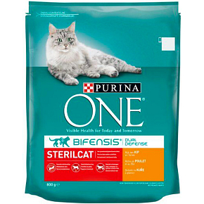 Purina One Sterilcat cat food with chicken and wheat, 800 g
