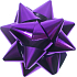 Nekupto Starfish medium metal purple 6.5 cm