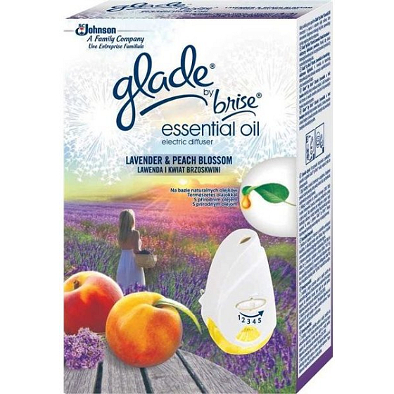 Glade Essential Oil Lavender and peach blossom electric air freshener 20 ml