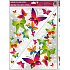 Window foil without glue corner brightly colored butterflies No.3. 42 x 30 cm