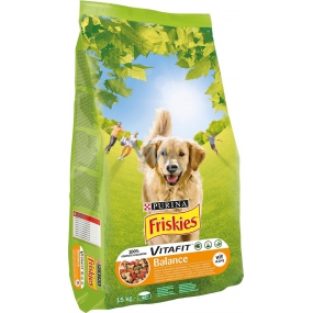 Purina Friskies Vitalita Balance with rice, chicken and carrots for adult dogs 15 kg