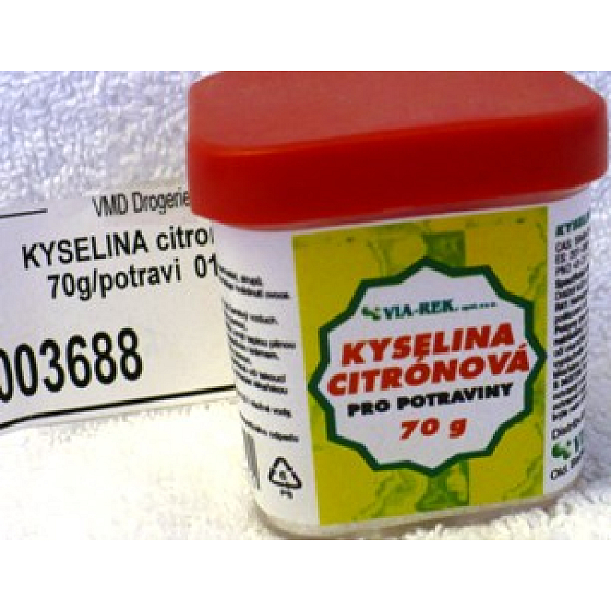 Via-Rek Citric acid for food proven household product 70 g