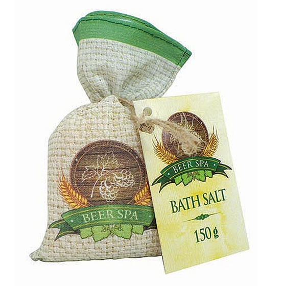 Bohemia Gifts Beer Spa Beer bath salt for stimulating and relieving tension in a canvas bag 150 g