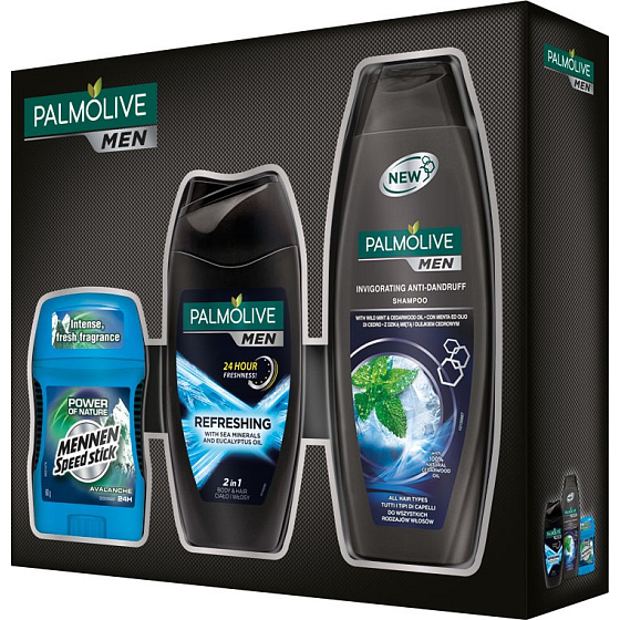 Palmolive Into the Wild Refresh Shower Gel + Invig Shampoo.+ Mennen stick, cosmetic set