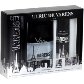 Ulric de Varens City Paris for Men eau de toilette 50 ml + deodorant spray 50 ml, gift set