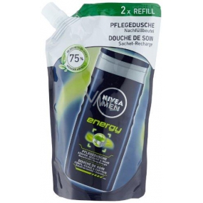Nivea Men Energy shower gel and hair shampoo refill 500 ml