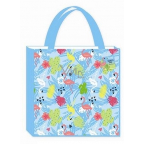 RSW Shopping bag with Flamingos print 38 x 38 x 10 cm