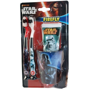 Disney Star Wars toothpaste for children 75 ml + 2 x toothbrush + cup, cosmetic set for children