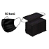 Veil 3-layer protective medical non-woven disposable, low breathing resistance 50 pieces black