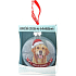 Albi Glass Christmas ornament with animals - Golden Retriever 7.5 cm x 8 cm x 3.6 cm