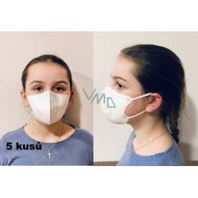 Crdlight Respirator FFP2 face mask for children white 5 pieces