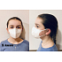 Crdlight Respirator FFP2 face mask for children white 5 pieces