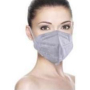 Famex Respirator oral protective 5-layer FFP2 face mask gray 1 piece