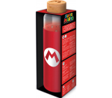 Epee Merch Super Mario glass bottle with silicone sleeve 585 ml