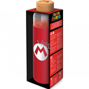 Epee Merch Super Mario - Glass bottle with silicone sleeve 585 ml