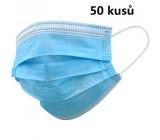 Renmed Veil 3-layer protective medical non-woven disposable, filtration efficiency 99% 50 pieces blue