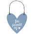 Nekupto Heart Plaque You're Simply the Best 6.5 x 6.5 x 0.5 cm