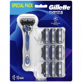 Gillette Fusion 5 ProGlide Flexball shaving collar + 10 replacement heads, for men