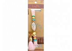 Albi Jewelry Bracelet knitted Tear, Tassel protection, energy 1 piece different colors