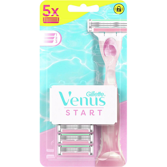 Gillette Venus Start Replacement Heads 5 pieces, for women