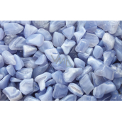 Chalcedony Malawi Tumbled natural stone, 5-10 g, approx. 2,5 - 3,5 cm, 1 piece, stone of love, joy