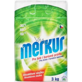Merkur detergent for white and coloured laundry 60 doses 3 kg