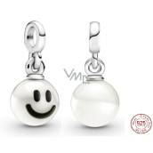 Charm Sterling silver 925 My Happy Smiley - Mini Medallion, bracelet pendant symbol