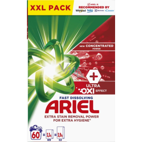 Ariel Ultra Oxi Effect washing powder for stain removal and extra hygiene 60 doses 3.3 kg
