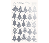Arch Holographic decorative stickers Silver trees 12 x 18 cm