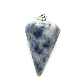 Sodalite pendulum natural stone 2,2 cm, communication stone
