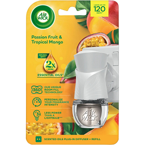 Air Wick Electric Air Freshener Device + Refill Passion Fruit and Tropical Mango, 1+19 ml
