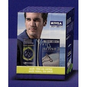 Nivea Men Active anti-dandruff shampoo 250 ml + shower shampoo 250 ml, cosmetic set for men