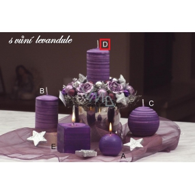 Lima Wellness Lavender aroma candle cylinder 60 x 120 mm 1 piece