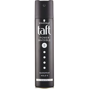 Taft Invisible Power Mega Strong Hair Spray, Fixation 5, 250 ml