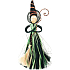 Witch with a green skirt 25 cm