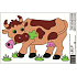 Non-adhesive window film cow 33 x 23 cm