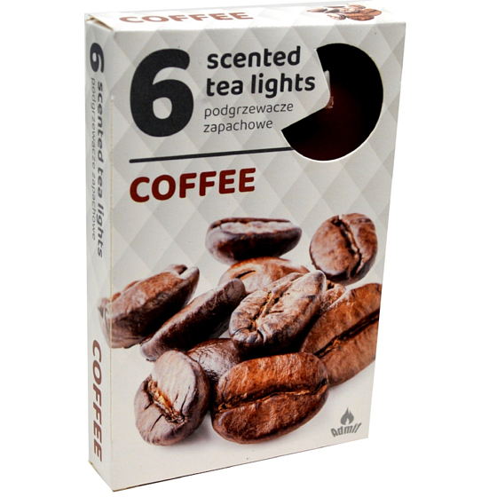 Tea Lights Coffee scented tea lights 6 pieces